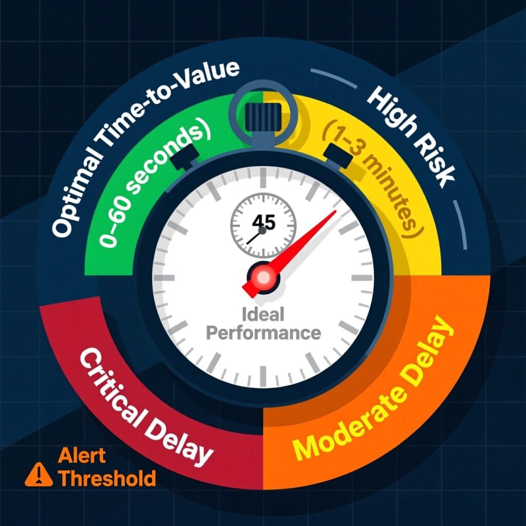 Time-to-value calculator for SaaS product engagement improvement