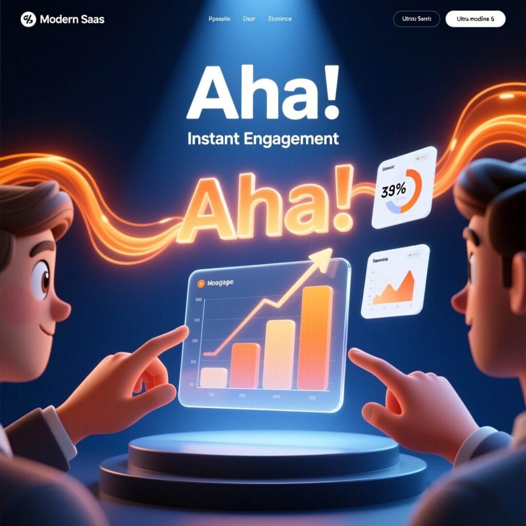 Time-to-value calculator for SaaS product engagement improvement