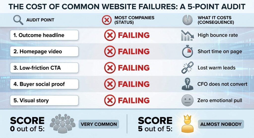 5 Website Mistakes Costing You Cybersecurity Demo Calls