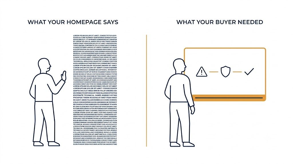 Why Cybersecurity Homepages Lose Buyers Instantly